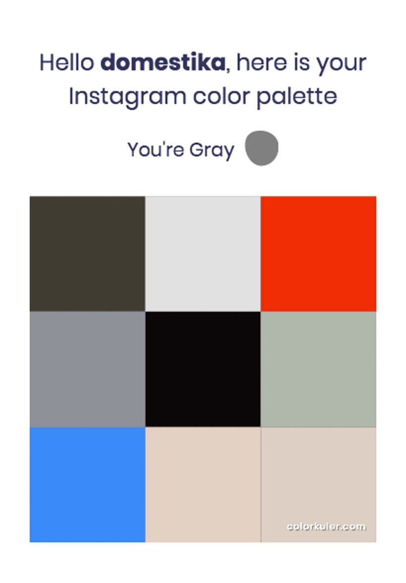 Domestika's color palette created with Colorkuler.