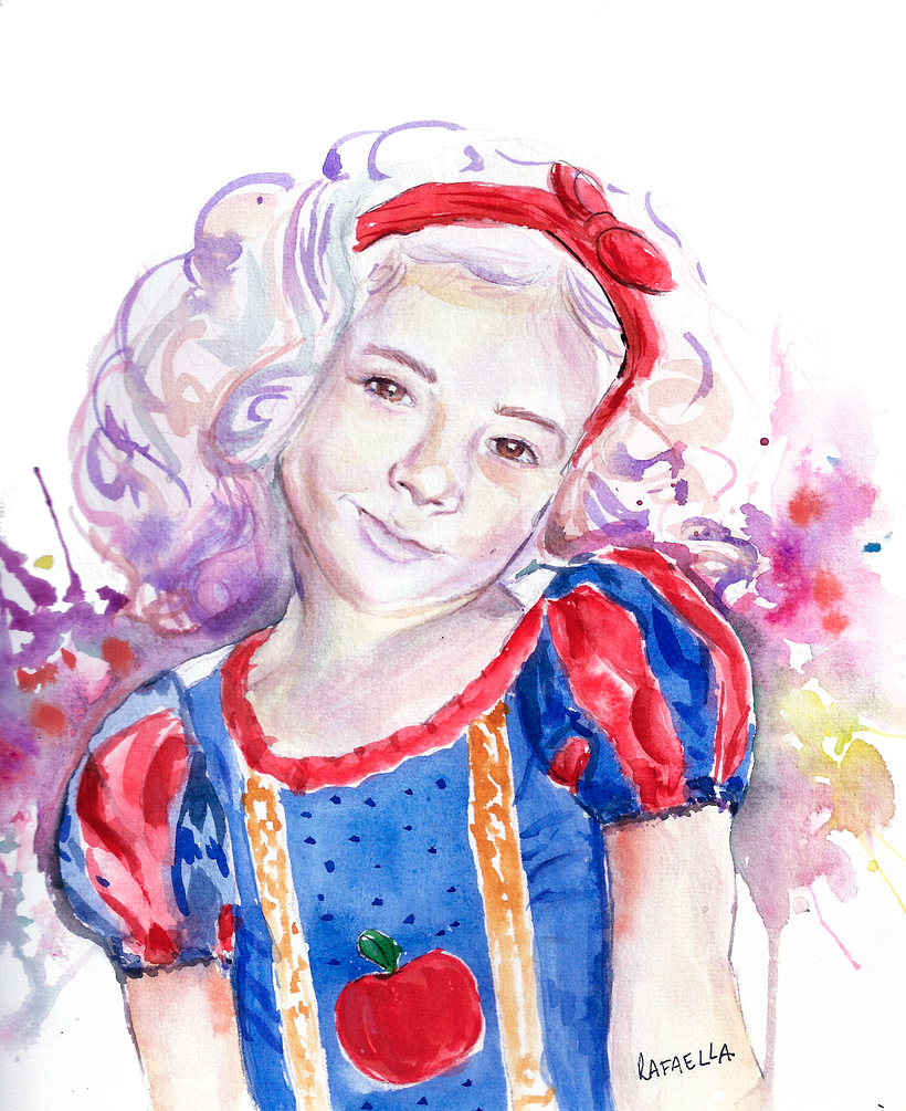 Meu projeto do curso: Retrato artístico em aquarela 1