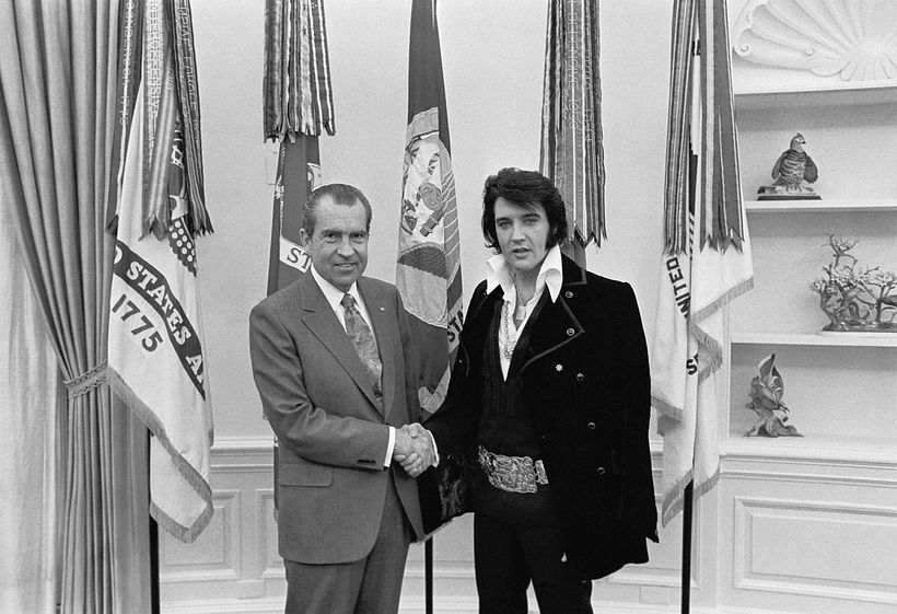 Elvis presley and Richart Nixon