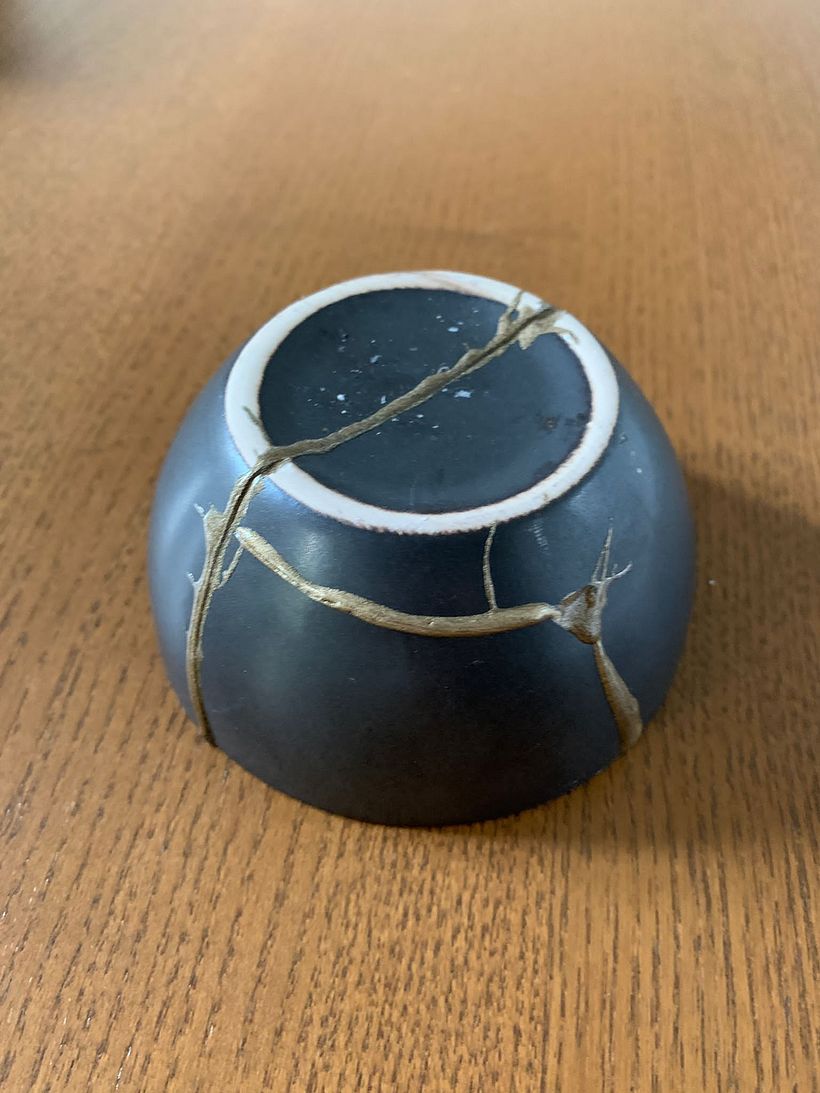 Mi proyecto del curso: Introducción al Kintsugi: restaura tu cerámica con oro  7