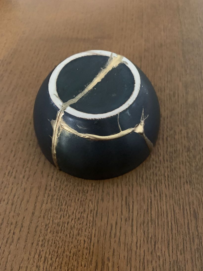 Mi proyecto del curso: Introducción al Kintsugi: restaura tu cerámica con oro  9