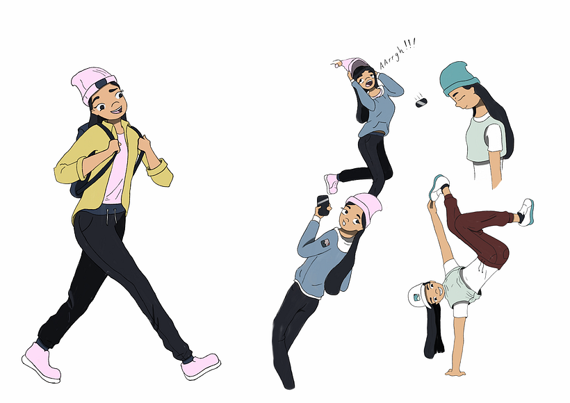 Character sheet: poses