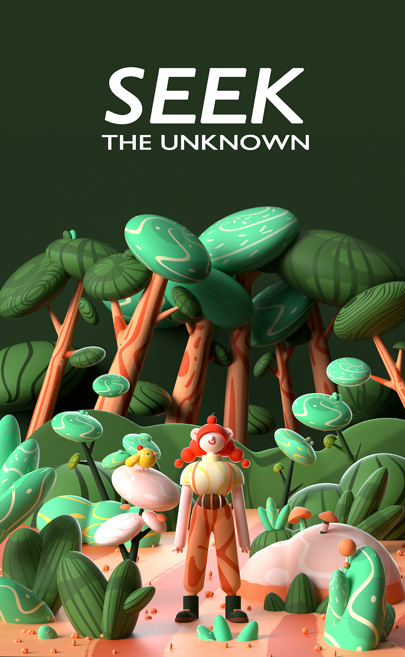 Mi proyecto para el curso: Cinema 4D: Dar vida a divertidas ilustraciones 3D 9