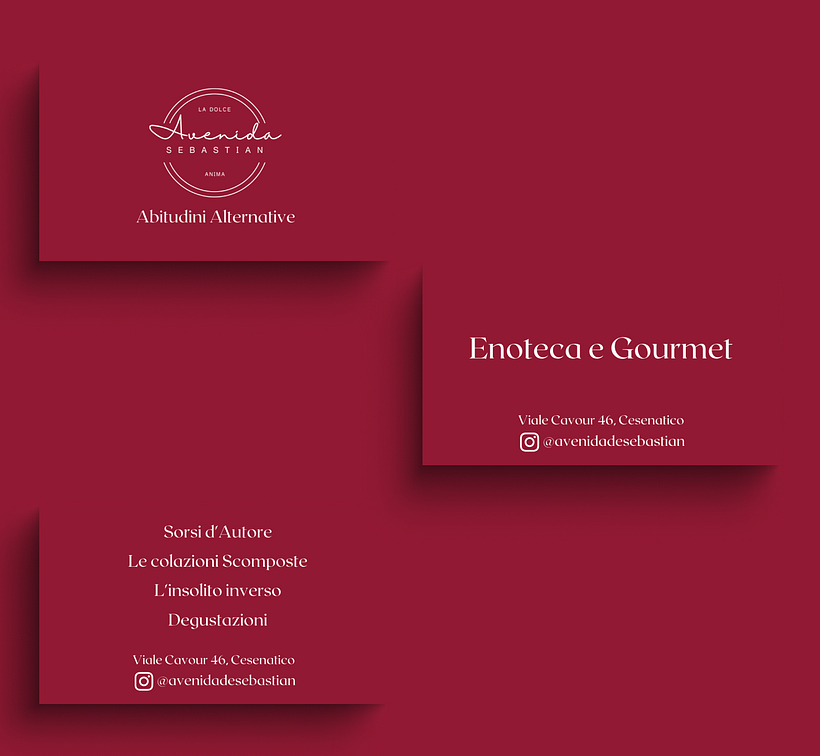 Avenida Sebastian Business Card - A project by Alessio Aversano