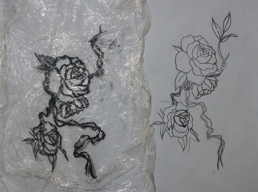 Passando a arte do tamanho certo para o papel.