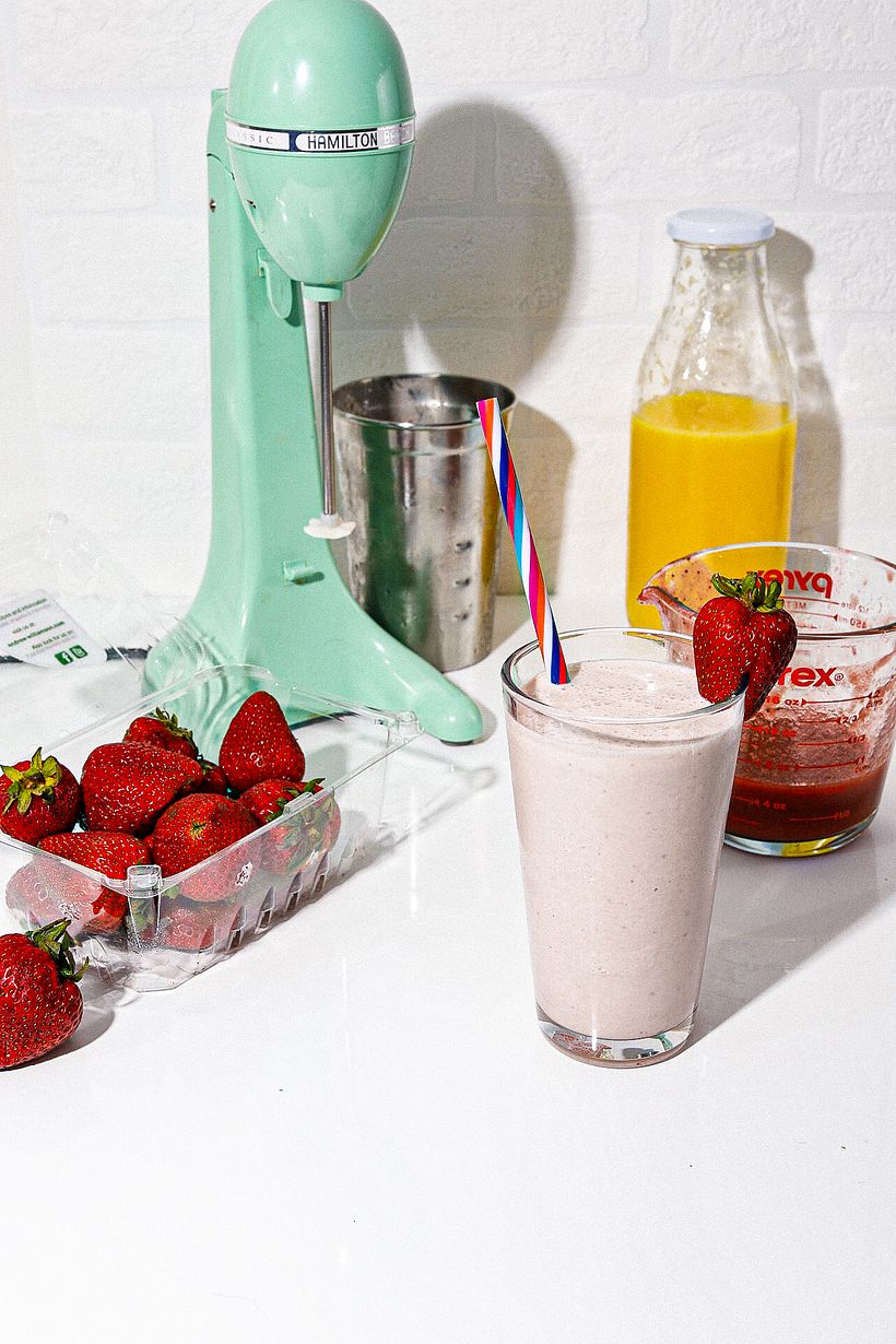 Strawberry Orange Milkshake 2