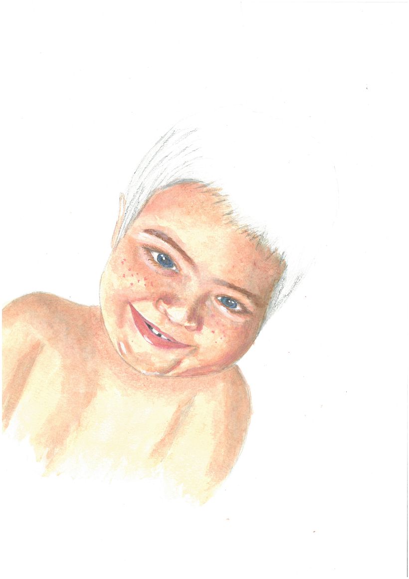 My project for course: Illustrated Portrait in Watercolor 1