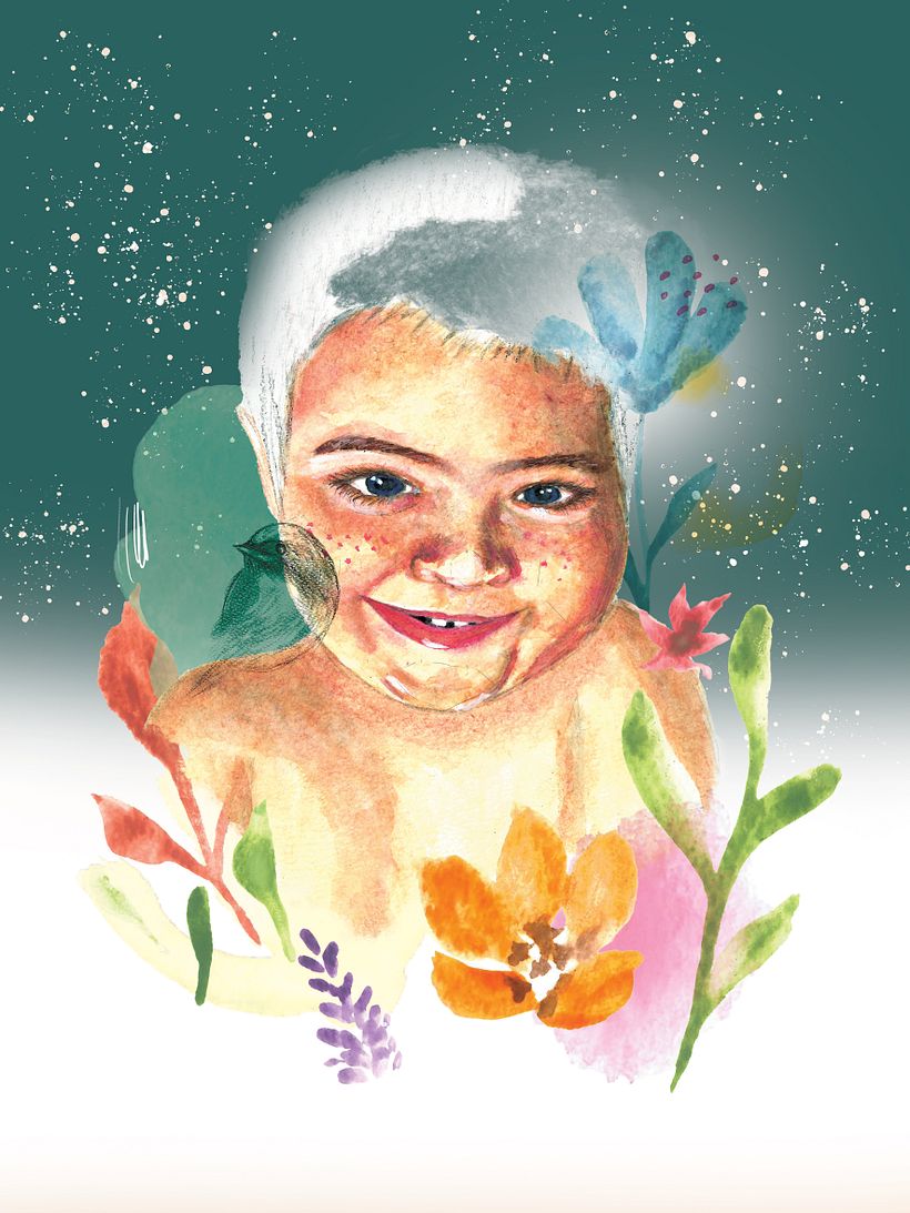 My project for course: Illustrated Portrait in Watercolor 5