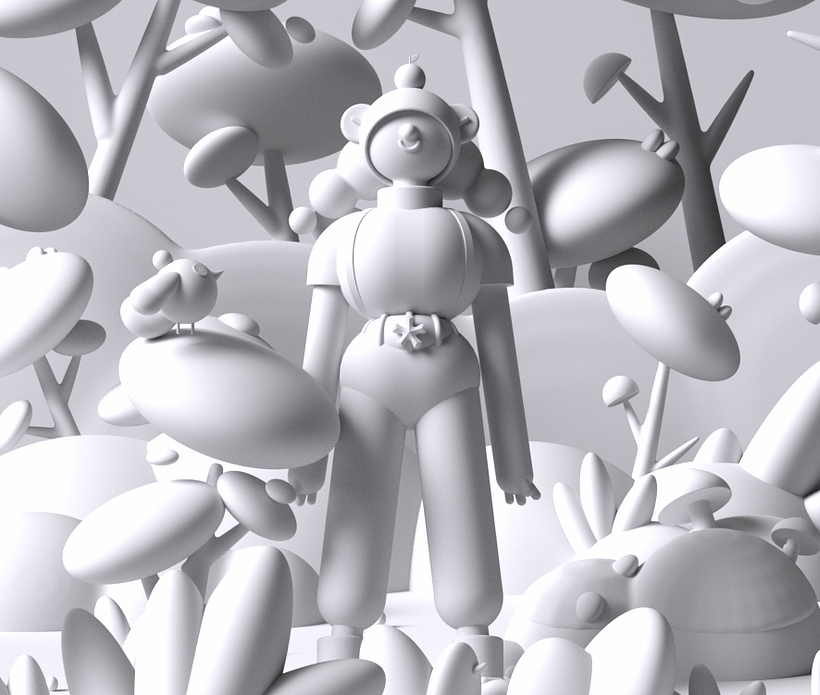 Mi proyecto para el curso: Cinema 4D: Dar vida a divertidas ilustraciones 3D 5