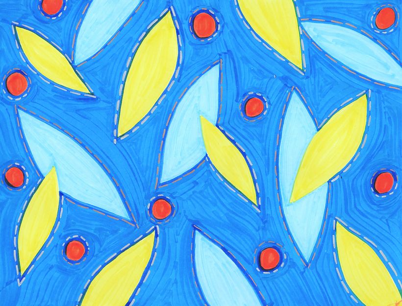 My project for course: Botanical Patterns in a Sketchbook: Conquer the Blank Page 3