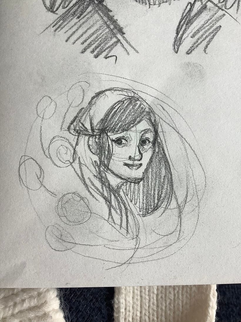My project for course: Illustrated portraits with botanical elements 2