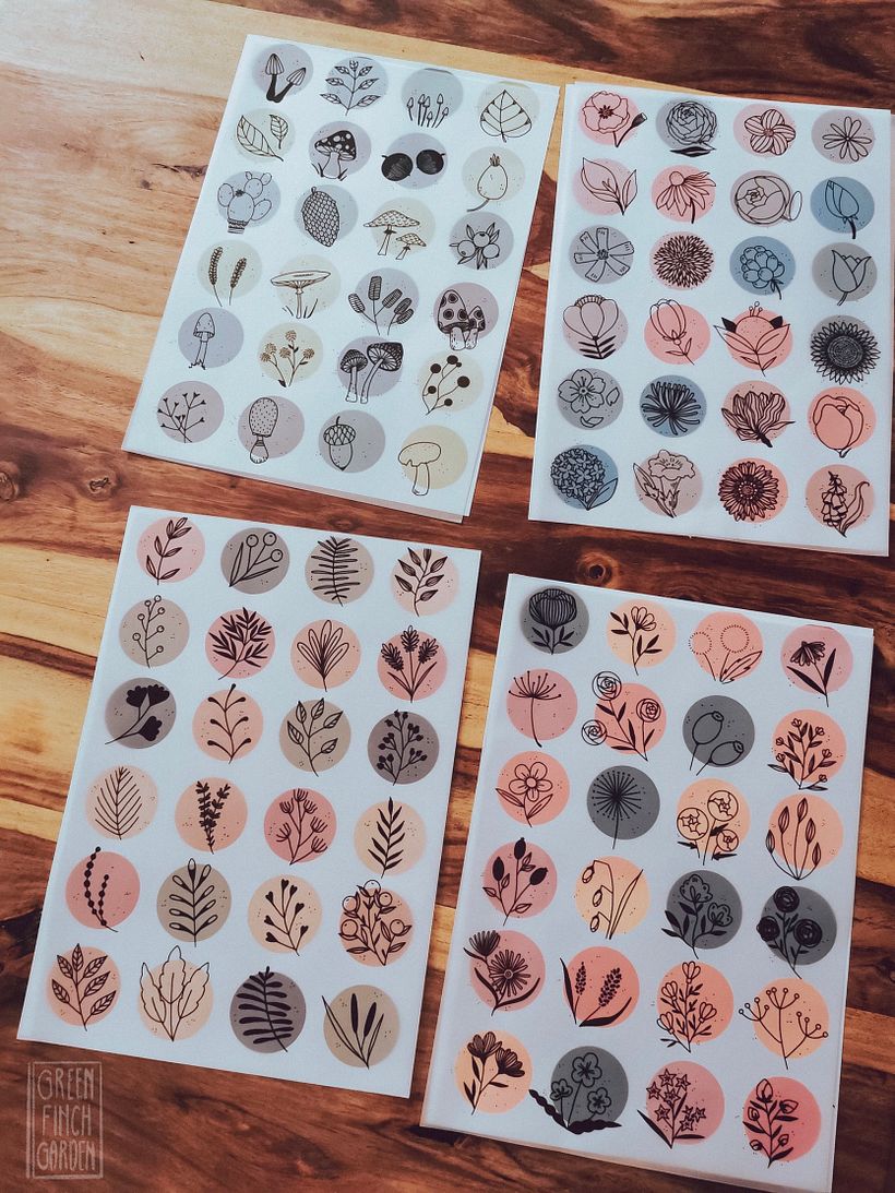 My project for course: Illustrated portraits with botanical elements 1