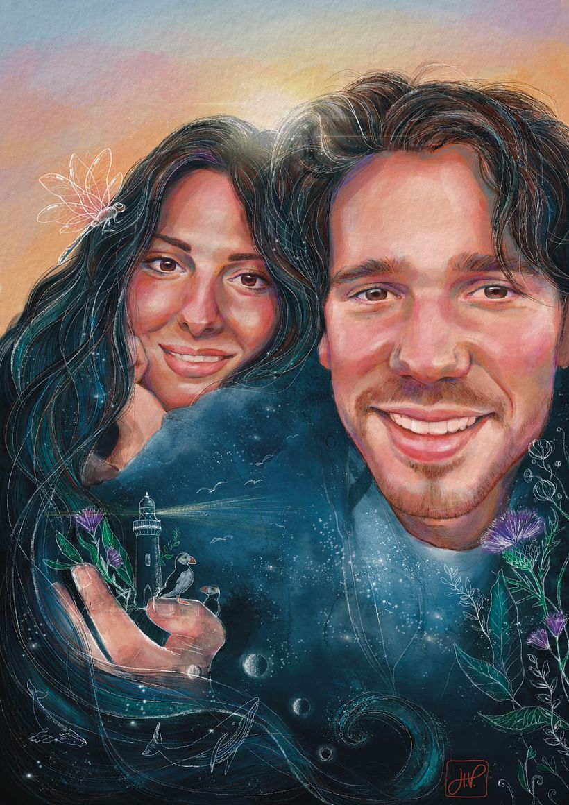 Mi proyecto del curso: Retrato ilustrado con Procreate 4