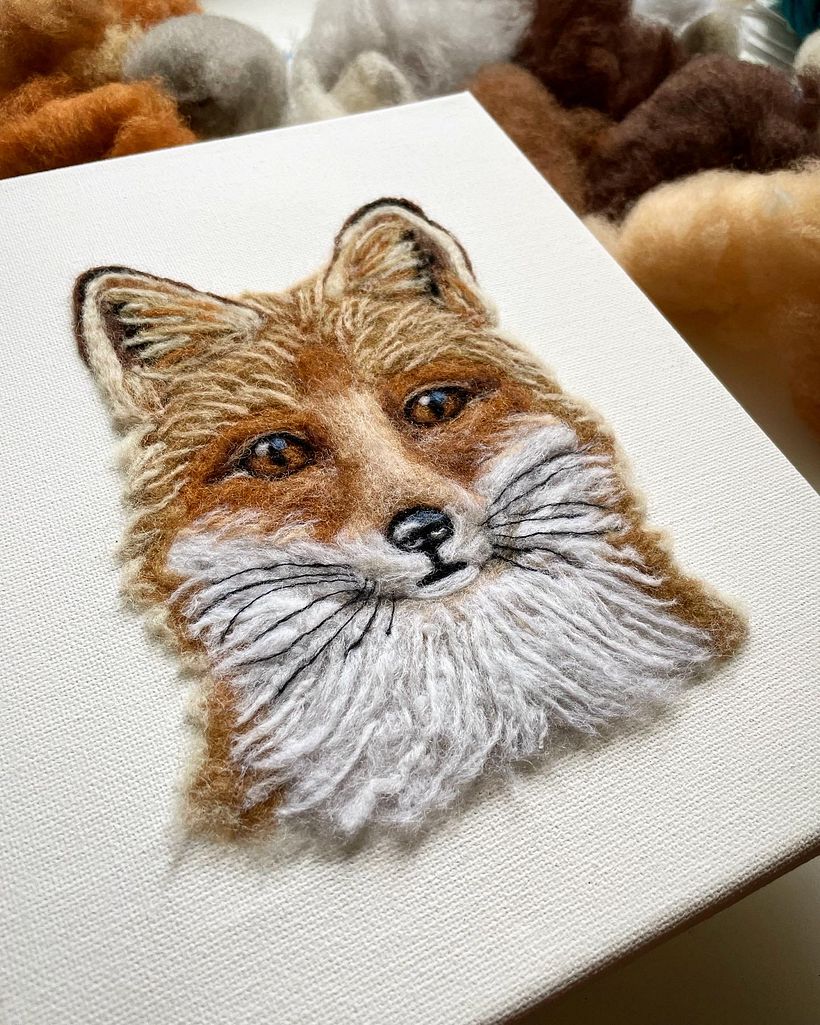 My project for course: Needle Felting: Paint Portraits with Wool 2