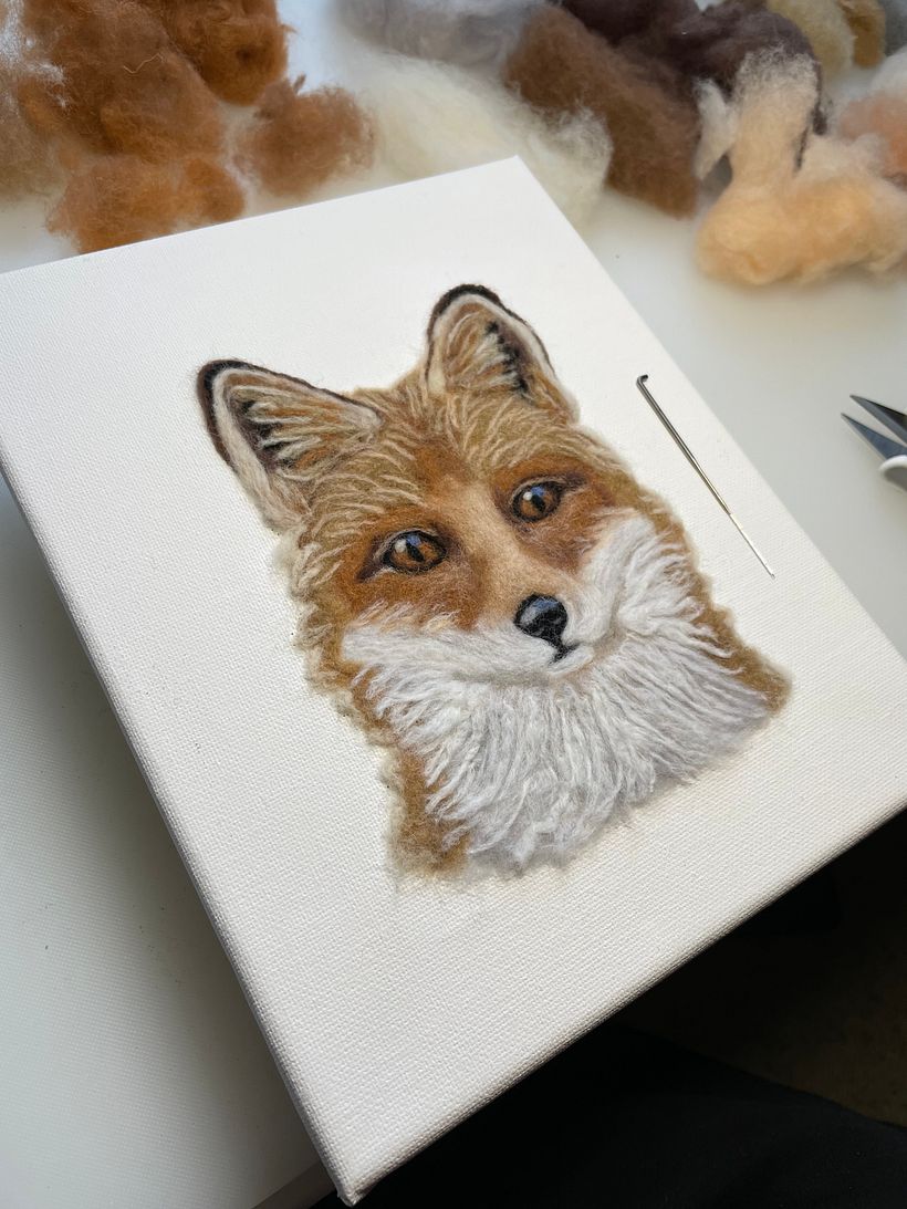 My project for course: Needle Felting: Paint Portraits with Wool 3