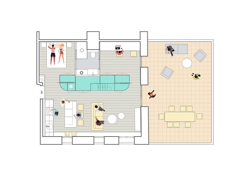 LOFT by NeuronaLab | vivienda familiar en Poblenou 17