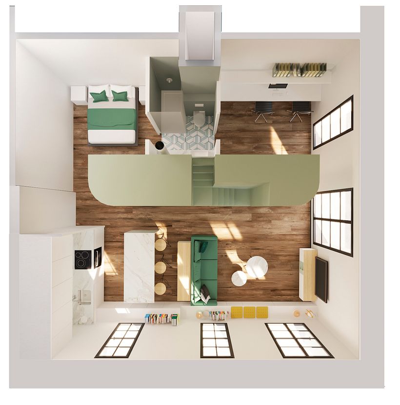 LOFT by NeuronaLab | vivienda familiar en Poblenou 20
