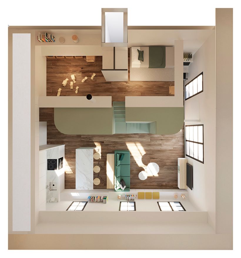 LOFT by NeuronaLab | vivienda familiar en Poblenou 21