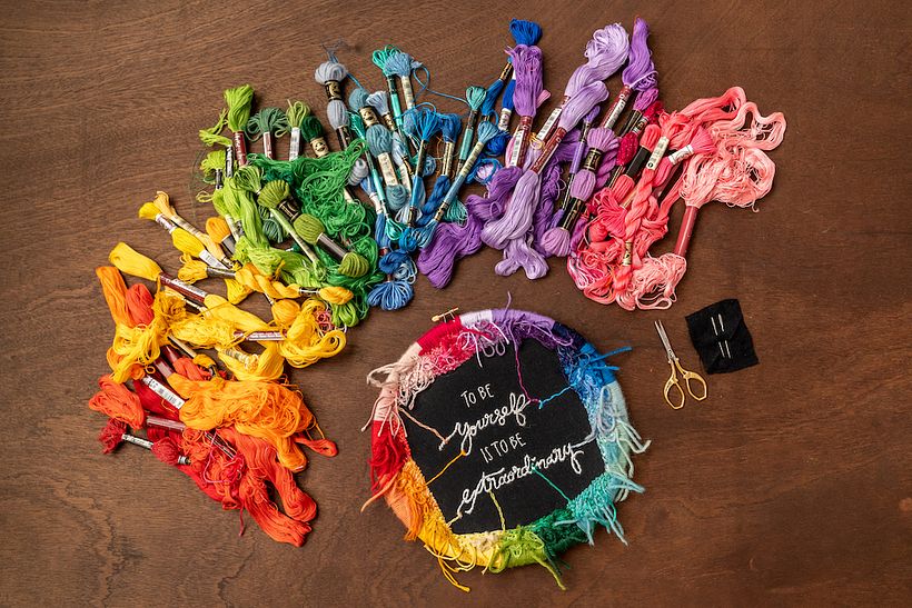 Kristen Gula's final project from her course, Colorful Hand Embroidery 101: Learn to Stitch from Scratch.