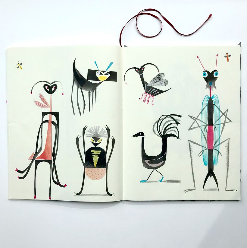 Paper cut collages