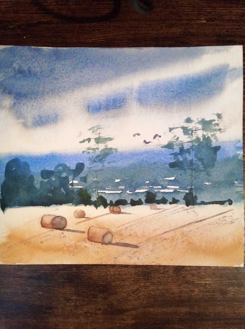 My project for course: Watercolor Landscapes: Experimental Tools and Techniques 2