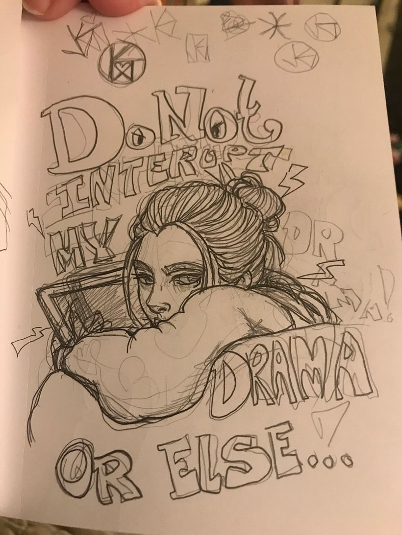 Silly sketch on watching dramas