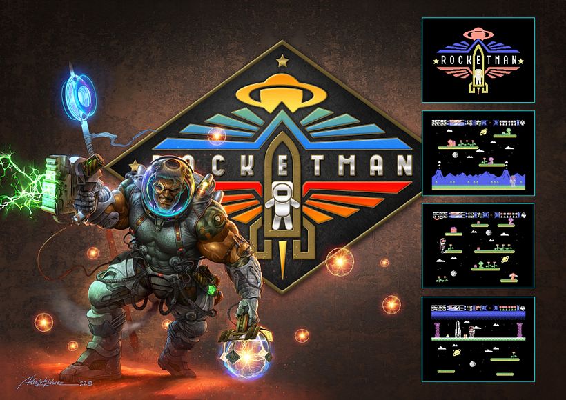 Pieza para enseñar a la prensa capturas de pantalla del desarrollo del videojuego.