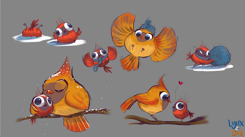 Lynx & Birds - Art Direction - Blue Zoo Animation 6