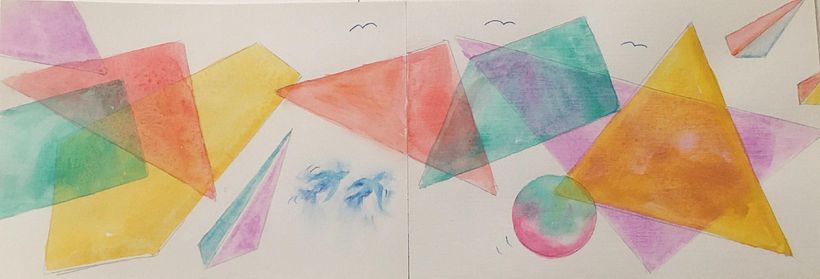 Flurry blurry birds with 'kite' shapes