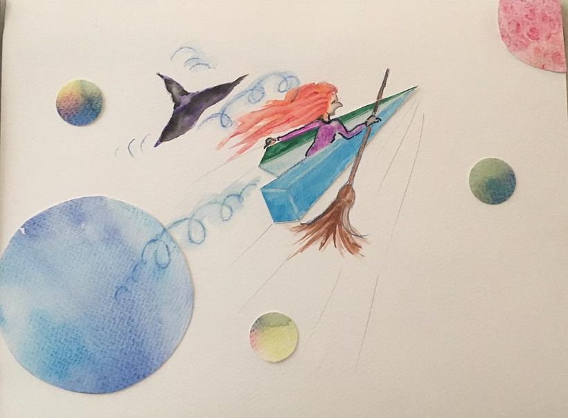 Witch launch on 'aeroplane'