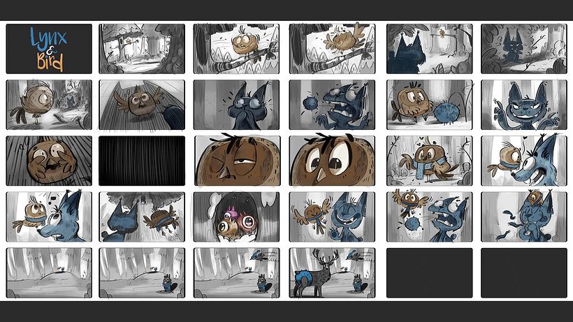 Lynx & Birds - Art Direction - Blue Zoo Animation 7