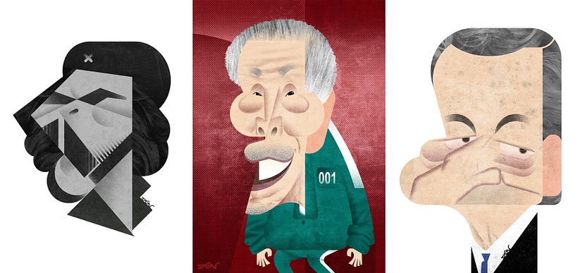 Ernesto "Che" Guevara, #001 de El Juego del Calamar y Mario Draghi.