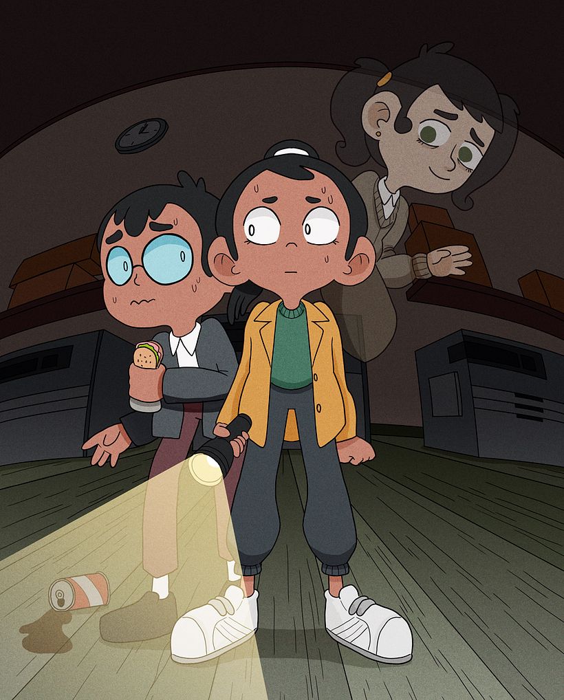 El Club de las Niñas Fantasma | Domestika, image size:820x1018