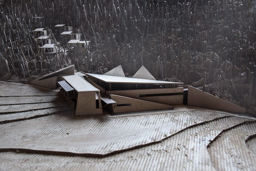 Thermal Baths and Guest Houses, model, scale 1:200