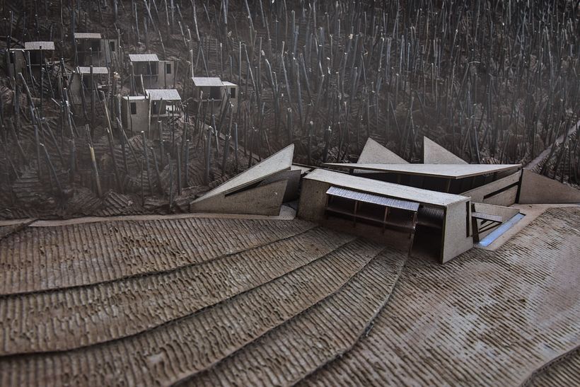 Thermal Baths and Guest Houses, model, scale 1:200