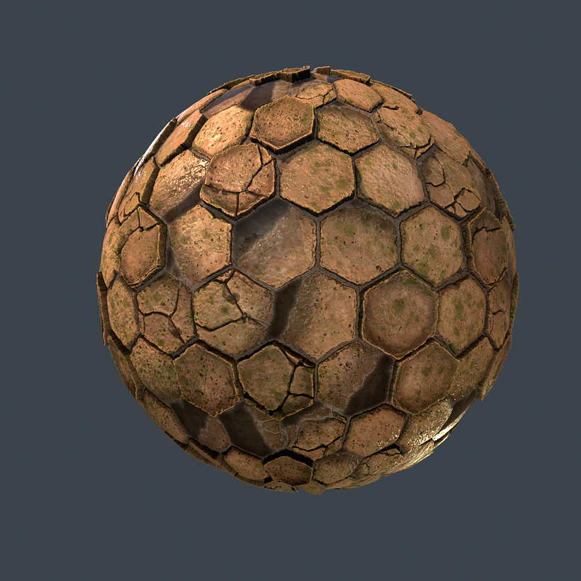 My project for course: Introduction to Texture Creation with Substance Designer and first render with Marmoset Toolbag 4 1
