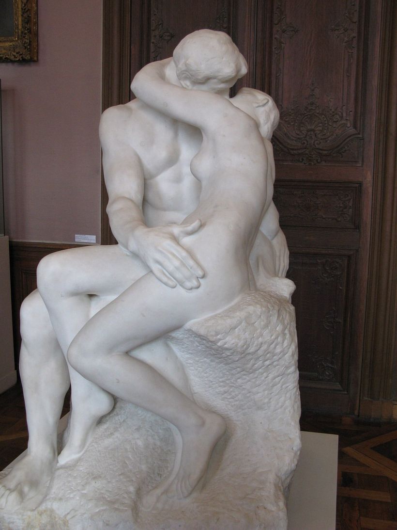 El beso, de Auguste Rodin.