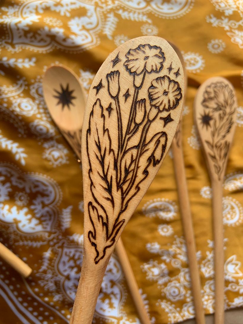 Wood-Burned Spoons!  6
