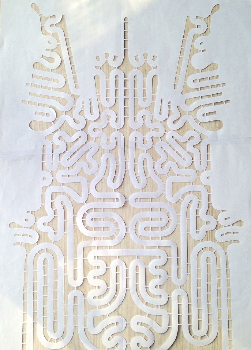 Paper pattern mock ups