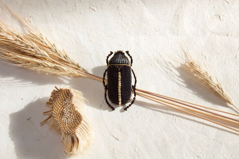 Embroidered beetles 3