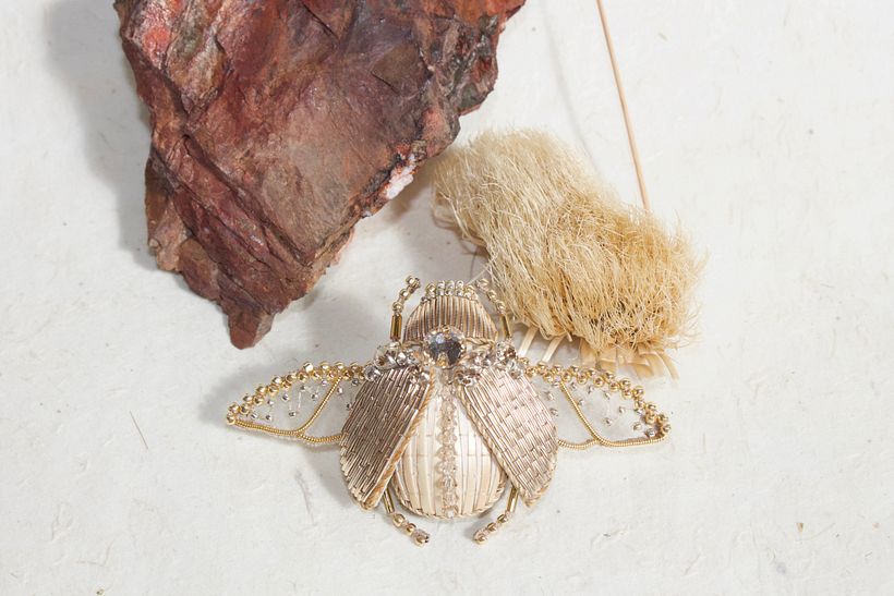 Embroidered beetles 6