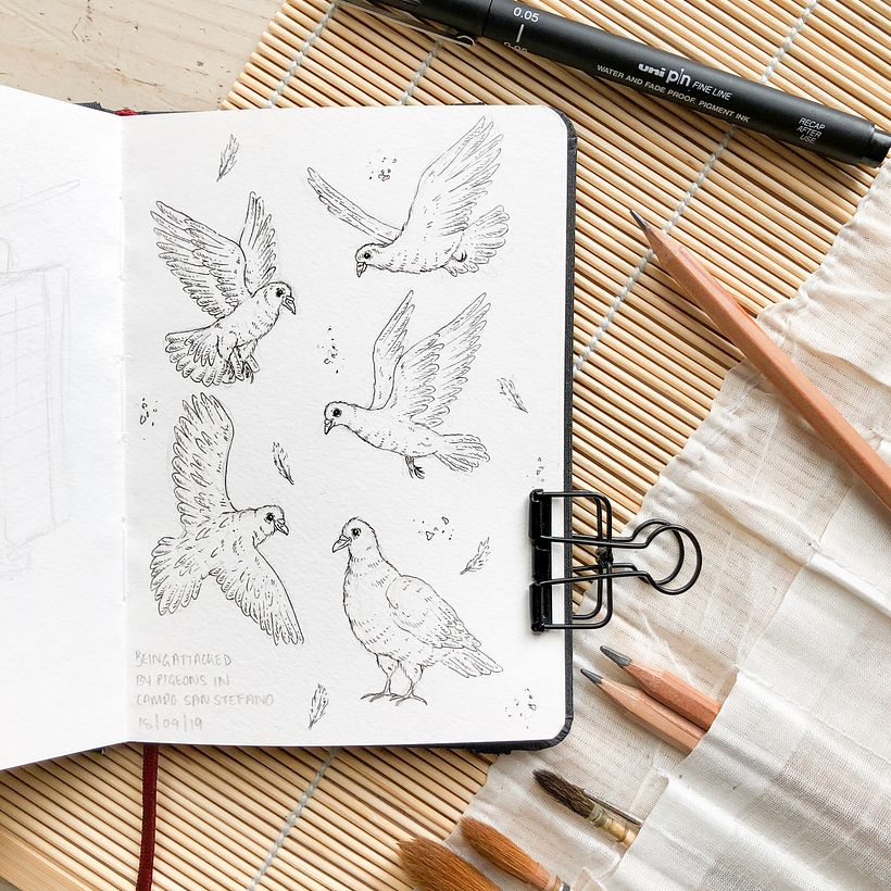 Travelling sketchbook