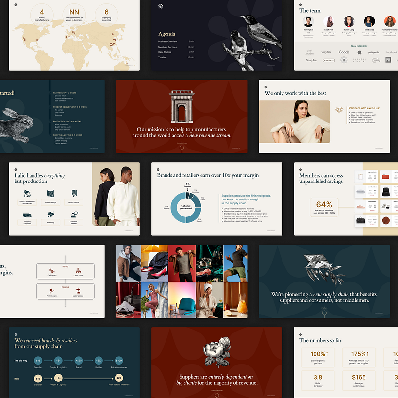 Sales Presentation — Italic Merchant Overview - Diseño de presentaciones						