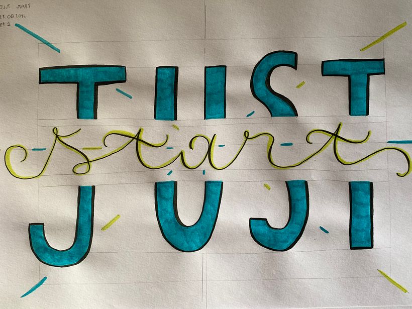 My project for course: Introduction to Hand-Lettering: Composing Colorful Letters 7
