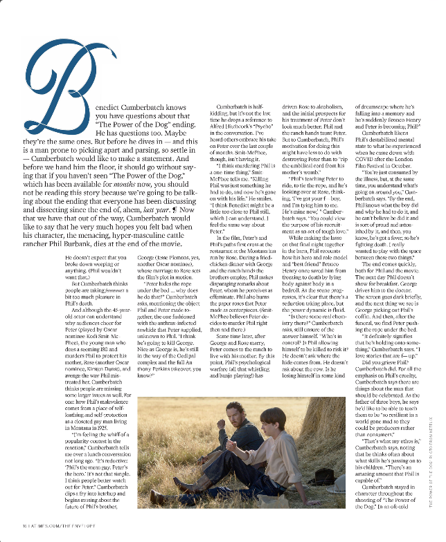 Full page featuring my complementary drop cap letter “B"