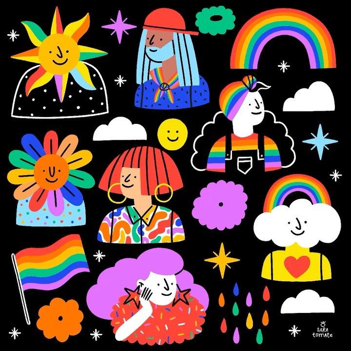 Ilustración de @saratommate en Instagram.