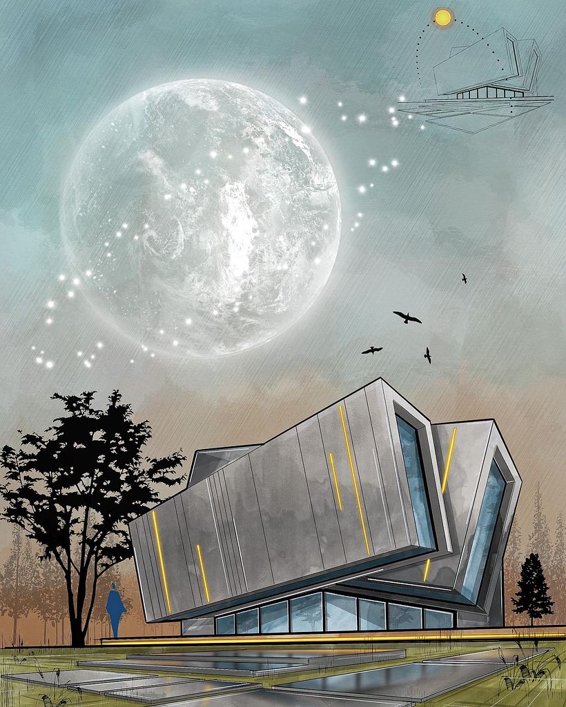 My project for course: Artistic Architectural Sketching with Procreate 1