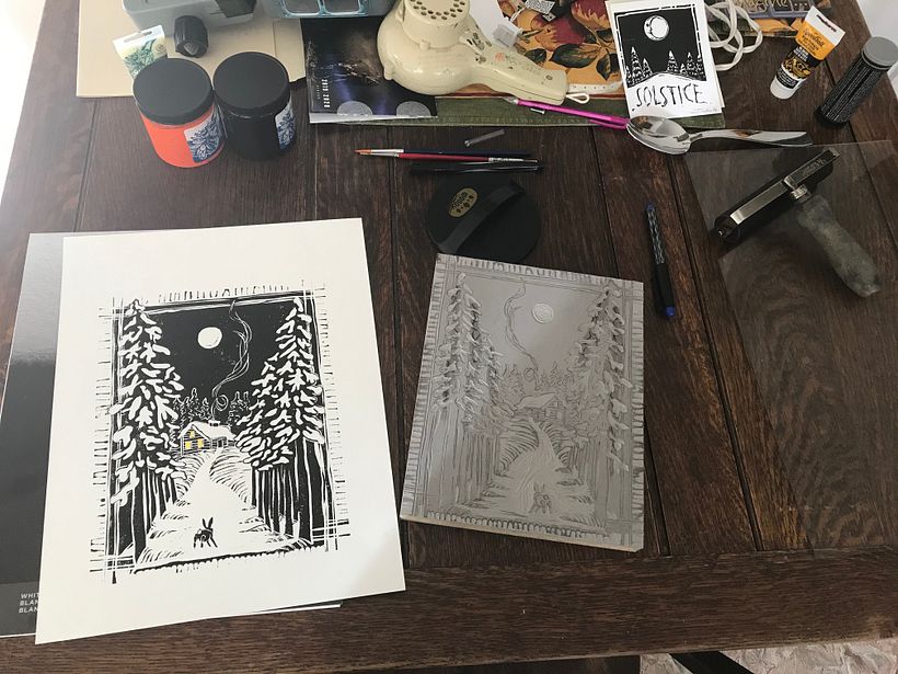 Woodcut and Linocut Block Prints 5