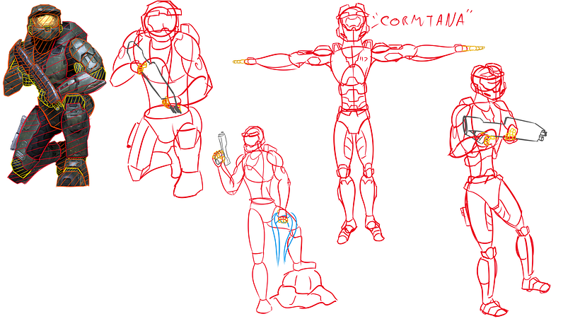 Unit 3: Draw 3 of your favourite characters with basic shapes