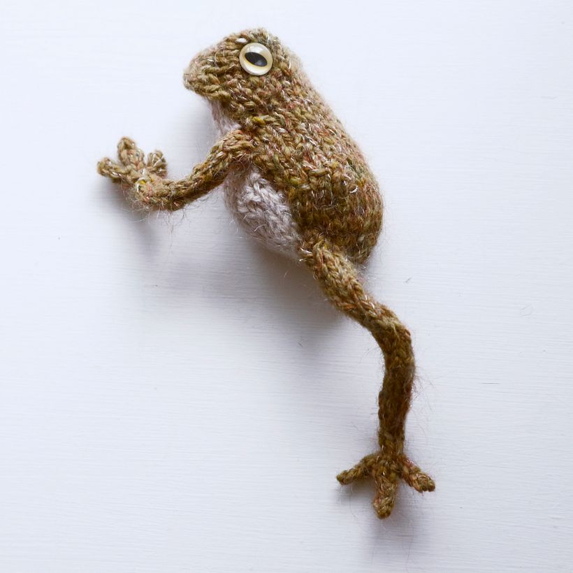Frog knitting 8